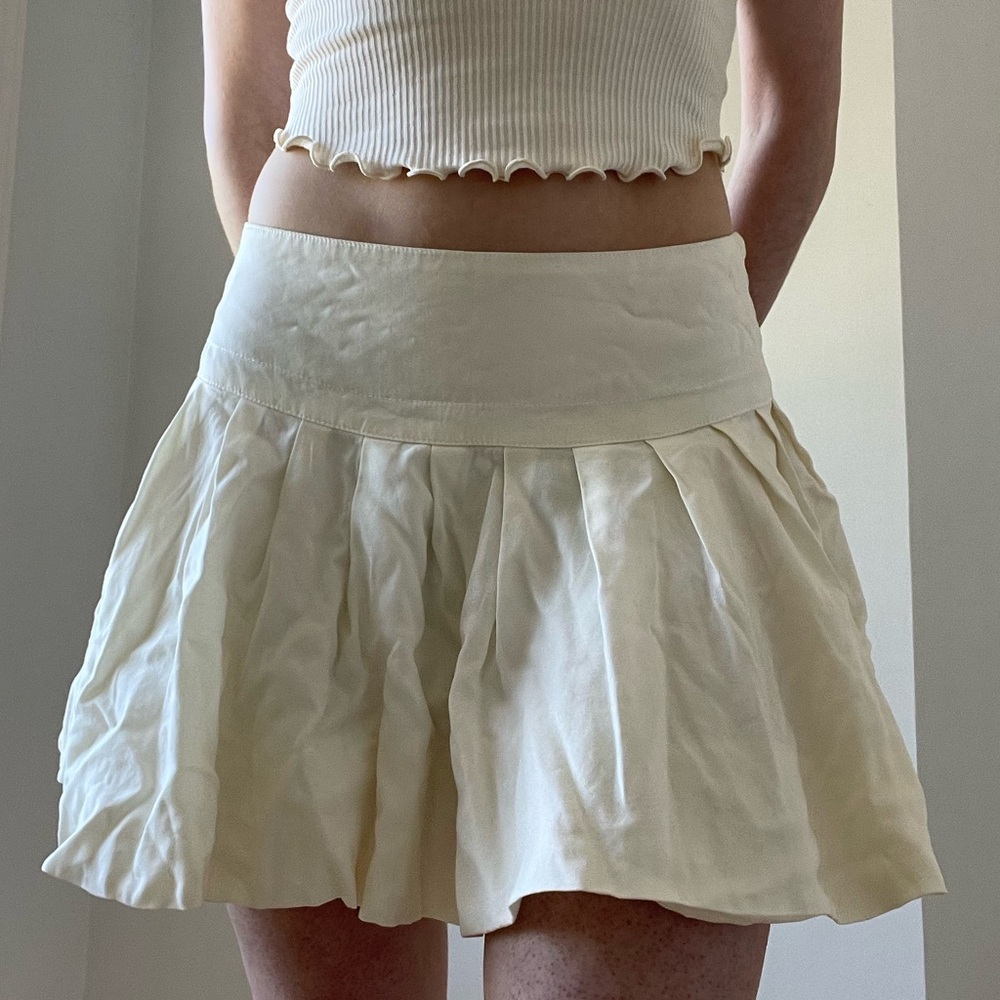 Free People Fairy Flare Skirt | Color: Ivory/Cream | Size: 2